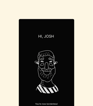 Phone mockup showing Onboarder interface